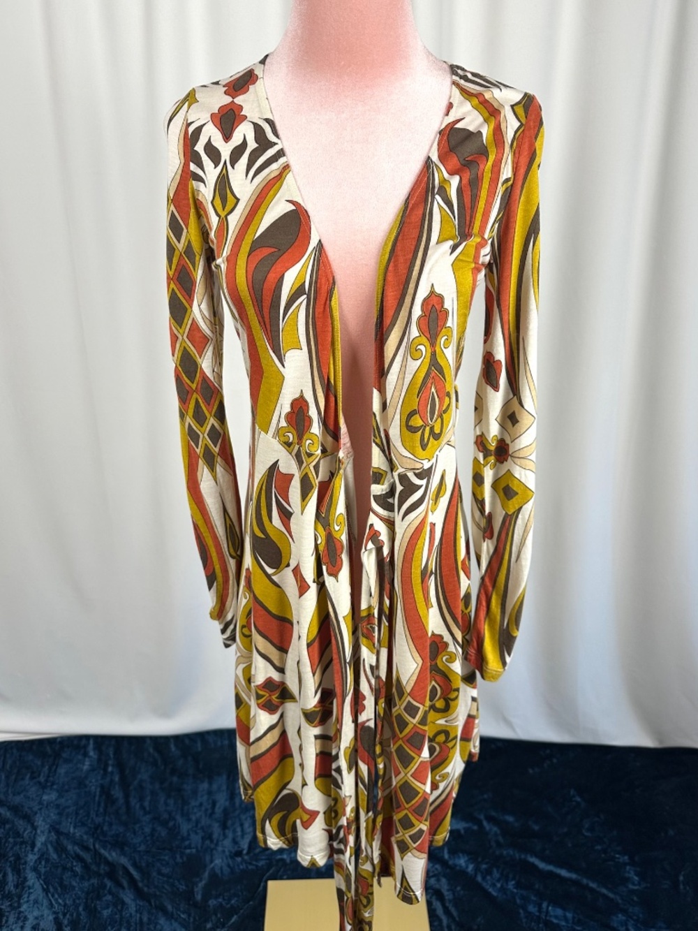 Vintage Crystal Candy USA Retro Geometric Wrap Dress XS - Picture 16 of 16